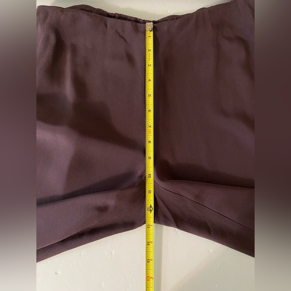 Eileen Fisher Pants Womens Size Small Plum Wide Leg Trousers Minimalist Lux - Picture 8 of 9